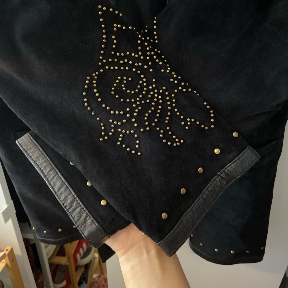 Vintage Suede Studded Jacket - Picture 3 of 6